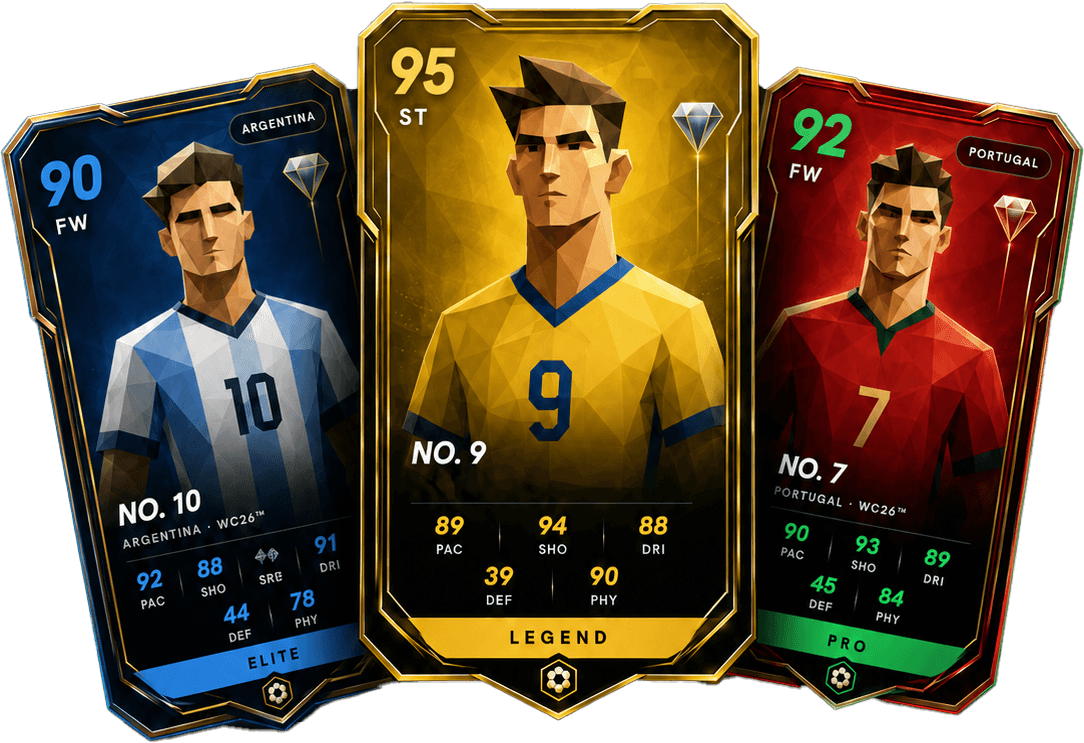 Argentina · No. 10 · Elite · Sweden · No. 9 · Legend · Portugal · No. 7 · Pro